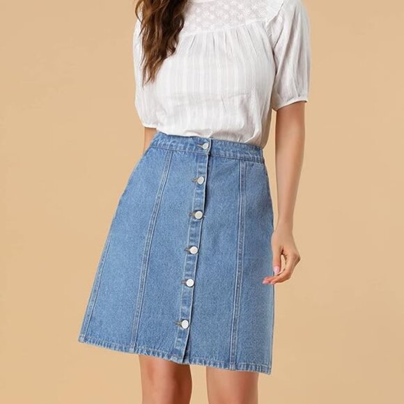 Denim Skirt size 10 - Picture 7 of 16